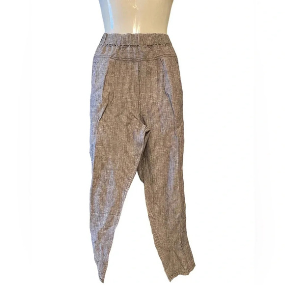 Anthropologie Hei Hei 100% Linen Tapered Jogger Pants - Picture 3 of 12